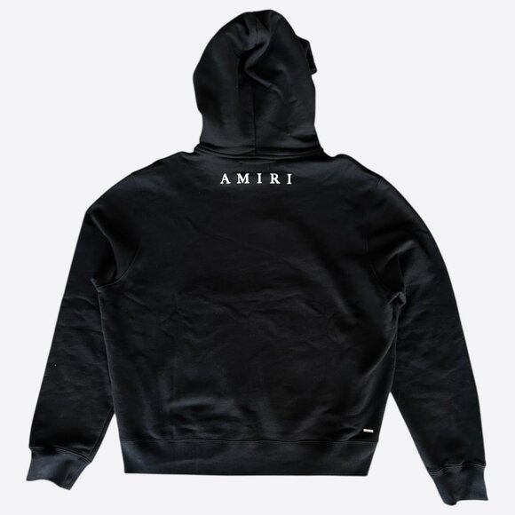 Amiri Black & White Mini MA Bar Logo Hoodie - Picture 2 of 4